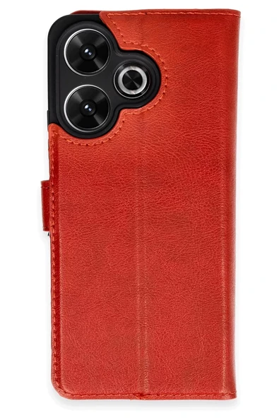 Newface Xiaomi Redmi 13 4G Kılıf Trend S Plus Kapaklı Kılıf - Kırmızı ürün görseli 1