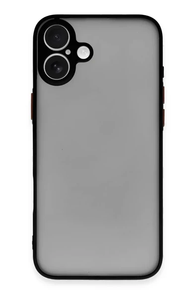 Newface Apple iPhone 16 Kılıf Montreal Silikon Kapak - Siyah ürün görseli 1