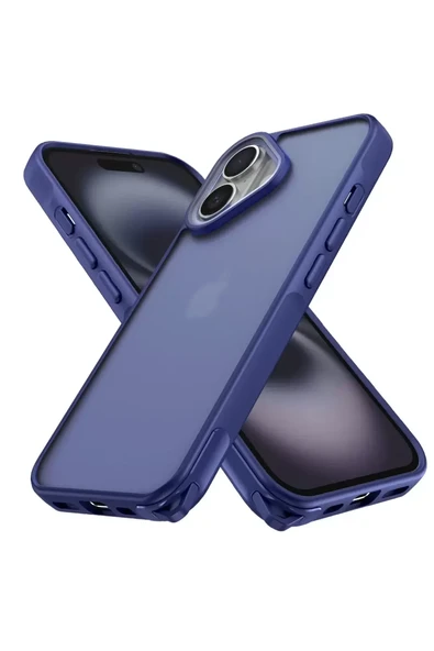 Newface Apple iPhone 16 Kılıf Elegant Kapak - Lacivert ürün görseli 1