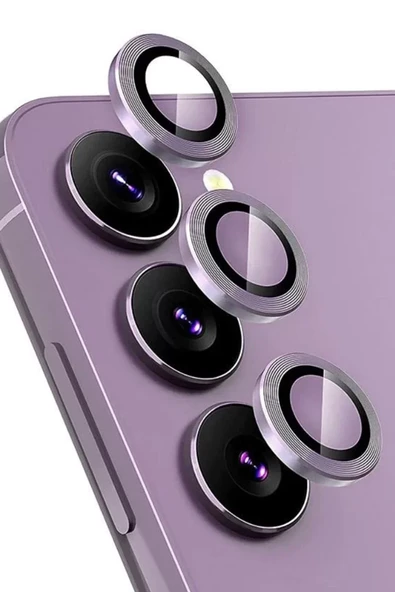 Newface Samsung Galaxy S24 FE Raze Metal Kamera Lens - Mor ürün görseli 1