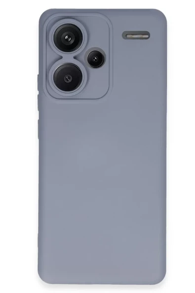 Newface Xiaomi Redmi Note 13 Pro Plus Kılıf Nano içi Kadife Silikon - Gri ürün görseli 1