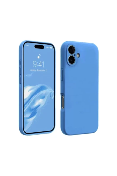 Newface Apple iPhone 16 Plus Kılıf First Silikon - Mavi ürün görseli 1