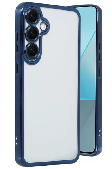 Newface Samsung Galaxy S25 Kılıf Razer Lensli Silikon - Lacivert ürün görseli 1