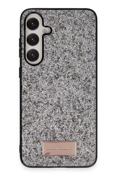 Onegif Samsung Galaxy A55 5G Bright Simli Kapak - Gümüş ürün görseli 1
