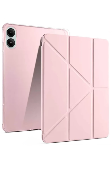 Newface Xiaomi Redmi Pad Pro 12.1 Kılıf Kalemlikli Mars Tablet Kılıfı - Rose Gold ürün görseli 1