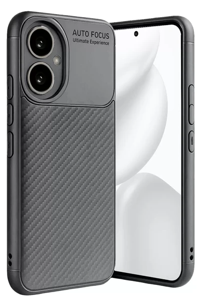 Newface Honor 400 Kılıf Auto Focus Karbon Kapak - Gri ürün görseli 1