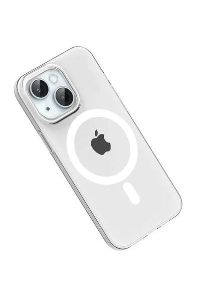 Joko Apple iPhone 14 PC Blank Magsafe Kapak - Şeffaf - Resim 3