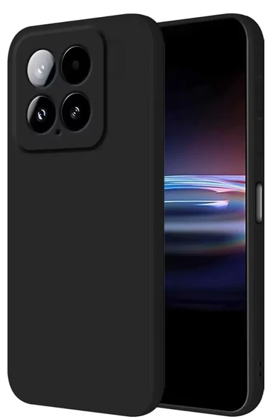 Newface Xiaomi Mi 14T Pro Kılıf Nano içi Kadife Silikon - Siyah ürün görseli 1