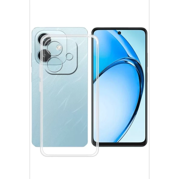 Newface Oppo A3 Kılıf Lüx Şeffaf Silikon - Resim 2