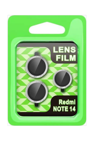 Newface Xiaomi Note 14 5G Raze Metal Kamera Lens - Gümüş ürün görseli 1