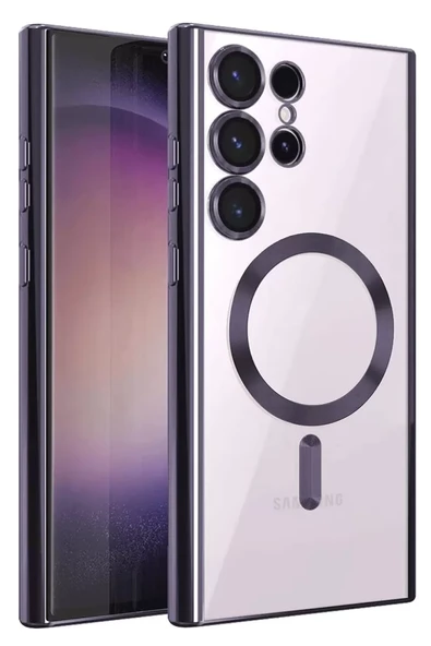 Newface Samsung Galaxy S25 Ultra Kılıf Kross Magneticsafe Kapak - Mor ürün görseli 1