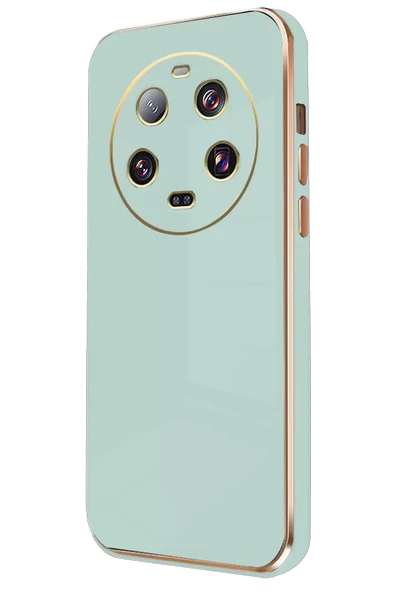 Newface Xiaomi Mi 14 Ultra Kılıf Volet Silikon - Açık Yeşil ürün görseli 1