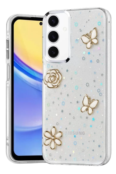Newface Samsung Galaxy A35 5G Fiyonk Desenli Kapak - Desen 10 ürün görseli 1