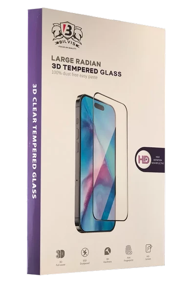 Newface Apple iPhone 16E Bilvis 3D Radian Cam Ekran Koruyucu ürün görseli 1