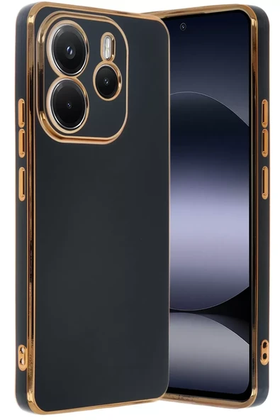 Newface Xiaomi Redmi Note 14 4G Kılıf Volet Silikon - Siyah ürün görseli 1