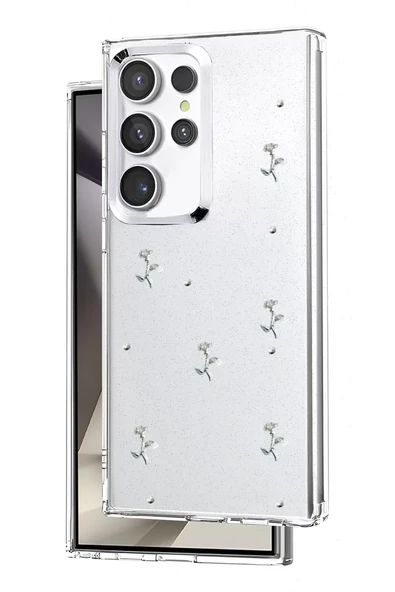 Newface Samsung Galaxy S25 Ultra Fiyonk Desenli Kapak - Desen 4 ürün görseli 1