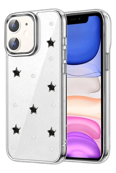 Newface Apple iPhone 12 Fiyonk Desenli Kapak - Desen 7 ürün görseli 1