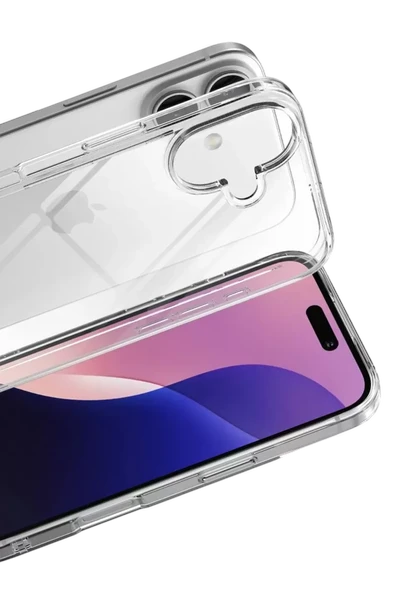 Newface Apple iPhone 17 Lüx Şeffaf Silikon - Şeffaf - Resim 2