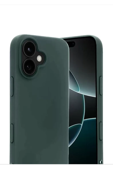 Newface Apple iPhone 17 First Silikon - Koyu Yeşil - Resim 2