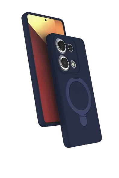 Newface Xiaomi Redmi Note 13 Pro 4G Regal Magsafe Standlı Kapak - Lacivert ürün görseli 1