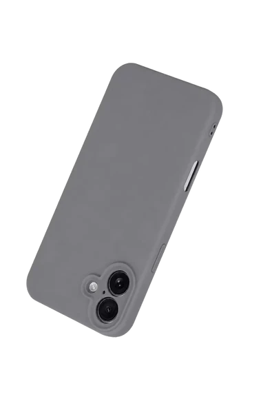 Newface Apple iPhone 16 Plus Kılıf First Silikon - Gri - Resim 3