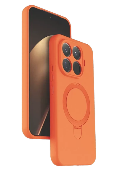 Newface Xiaomi Mi 15T Pro Regal Magsafe Standlı Kapak - Turuncu ürün görseli 1