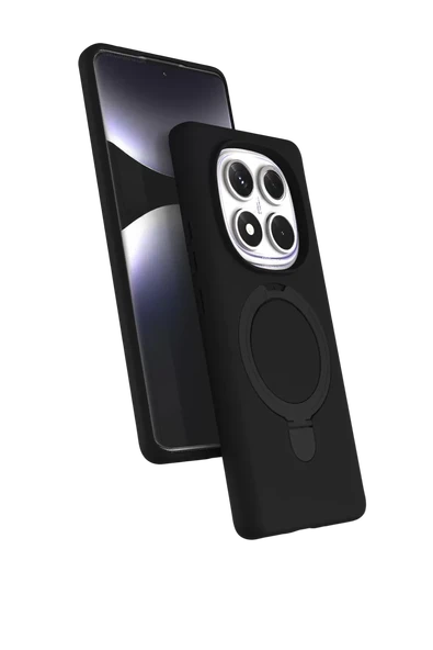Newface Xiaomi Redmi Note 14 Pro 5G Regal Magsafe Standlı Kapak - Siyah ürün görseli 1