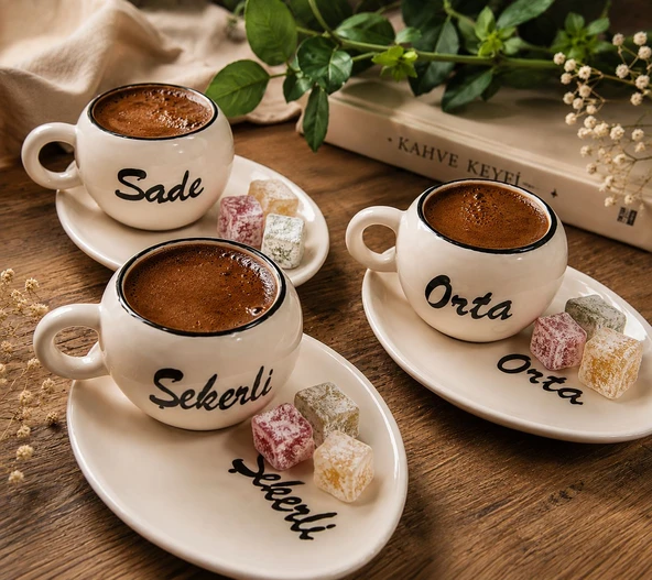 Kahve Fincan Takımı 3'lü - Resim 3