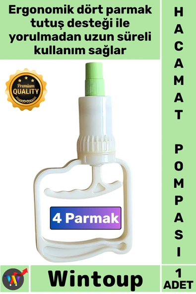 #Hacamat Profesyonel Manuel Vakumlu Kupa Terapi Ekipmanı Sağlam Hijyenik 4 Parmak Hacamat Pompası ürün görseli 1