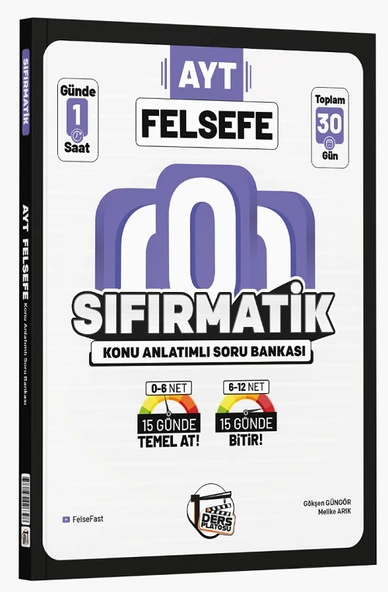 Ders Platosu YKS AYT Felsefe Sıfırmatik Konu Anlatımlı Soru Bankası Ders Platosu ürün görseli 1