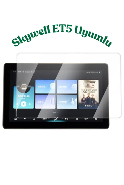 Fuchsia Tesla Skywell ET5 Araç Multimedia LCD Ekranı İçin ŞeffafÇizilmez Temperli Cam Koruma ürün görseli 1