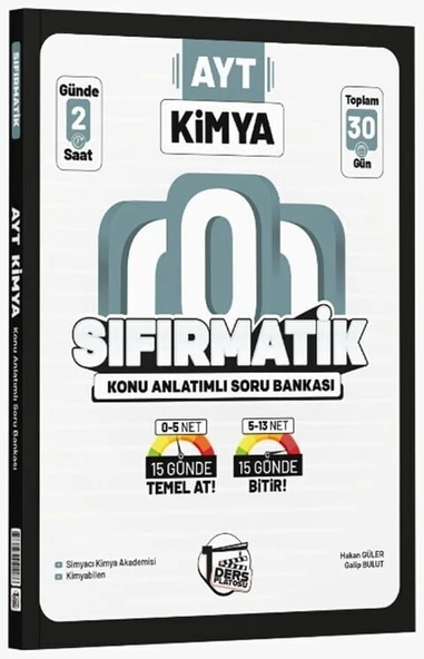 Ders Platosu YKS AYT Kimya Sıfırmatik Konu Anlatımlı Soru Bankası Ders Platosu ürün görseli 1