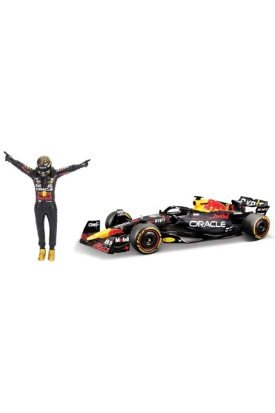 1:24 Oracle Red Bull Racing RB19 Figürlü Formula 1 Yarış Arabası - 1-Max Verstappen ürün görseli 1
