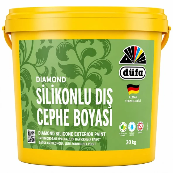 Düfa Diamond Silikonlu Dış Cephe Boyası 20 Kg Beyaz ürün görseli 1