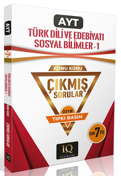 IQ Yayınları YKS AYT Türk Dili ve Edebiyatı Sosyal Bilimler-1 Çıkmış Sorular Son 7 Yıl Konu Konu Tıpkı Basım IQ Yayınları ürün görseli 1