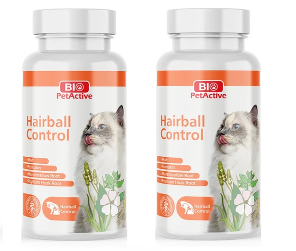 Bio PetActive Hairball Control Tablet Kediler için Tüy Yumağı Önleyici Tablet 90 Lı 45 Gr. X 2 Adet ürün görseli 1
