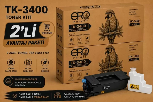 Kyocera ECOSYS MA4500x Muadil Toner - 2'li Avantaj Paket ürün görseli 1