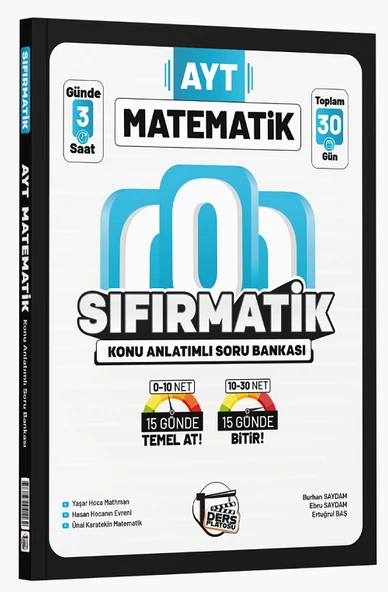 Ders Platosu YKS AYT Matematik Sıfırmatik Konu Anlatımlı Soru Bankası Ders Platosu ürün görseli 1
