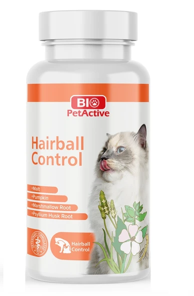 Bio PetActive Hairball Control Tablet Kediler için Tüy Yumağı Önleyici Tablet 90 Lı 45 Gr. ürün görseli 1