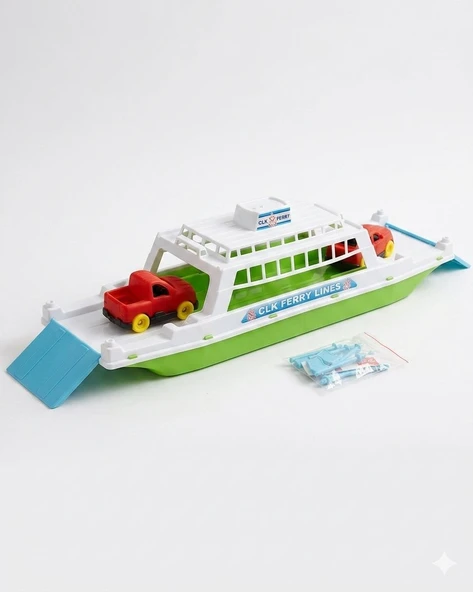 Yolcu Gemisi Araçlı Yolcu Gemisi 45 Cm Yeşil Renk ürün görseli 1