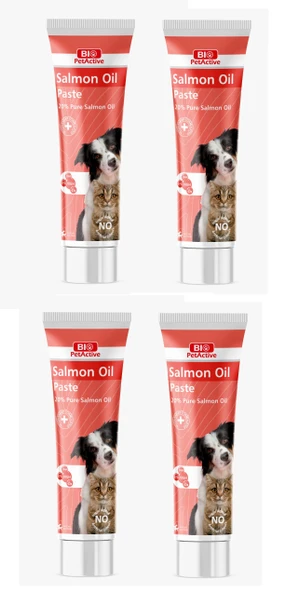 Bio PetActive Salmon Oil Paste Kedi ve Köpek İçin Somon Yağı Macun 100 ML. X 4 Adet ürün görseli 1