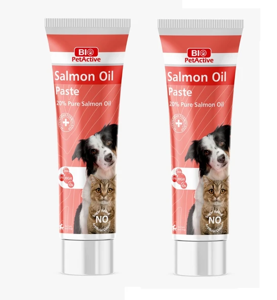 Bio PetActive Salmon Oil Paste Kedi ve Köpek İçin Somon Yağı Macun 100 ML. X 2 Adet ürün görseli 1