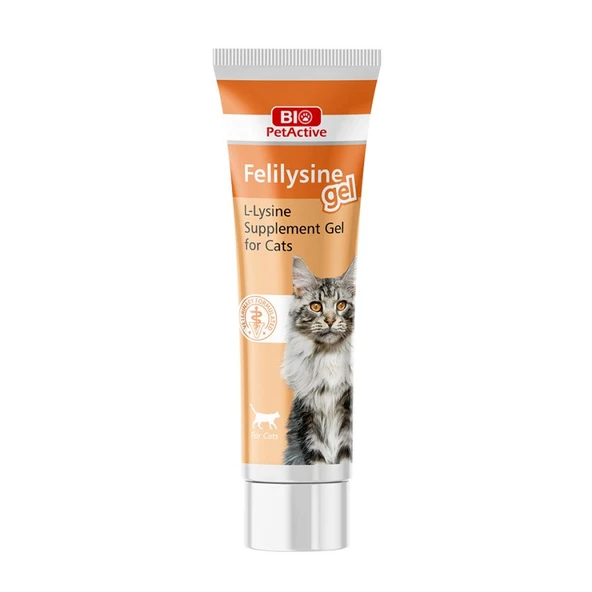 Bio PetActive Felilysine Gel Kediler için L-Lizin Jel 100 ML. ürün görseli 1