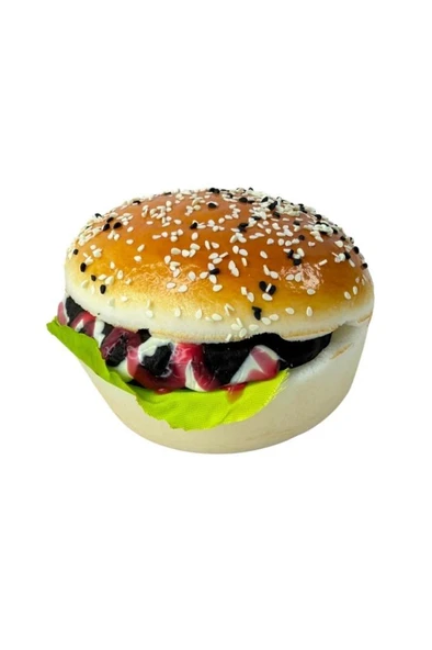 Yapay Burger Etburger Yumuşak Dokulu 10cm ürün görseli 1