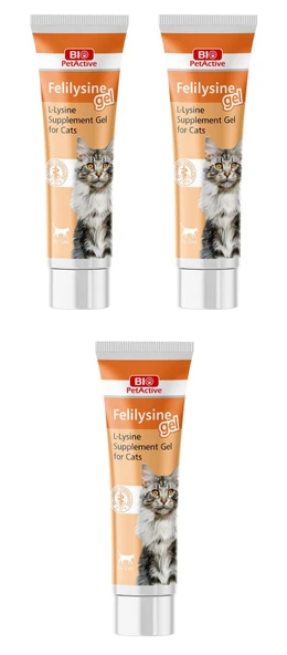 Bio PetActive Felilysine Gel Kediler için L-Lizin Jel 100 ML. X 3 Adet ürün görseli 1