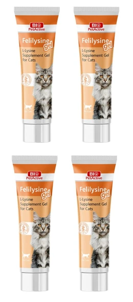 Bio PetActive Felilysine Gel Kediler için L-Lizin Jel 100 ML. X 4 Adet ürün görseli 1