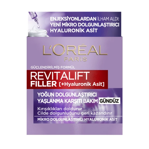 L'Oreal Paris Revitalift Filler Gündüz Kremi 50 ml ürün görseli 1