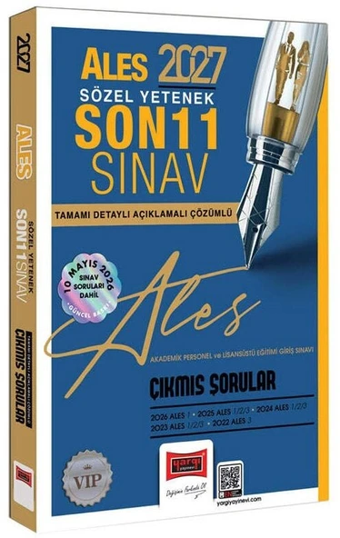 Yargı 2027 ALES VIP Sözel Yetenek Çıkmış Sorular Son 11 Sınav Çözümlü Yargı Yayınları ürün görseli 1