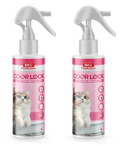 Bio PetActive Odor Lock Kediler İçin Kötü Koku Hapsetme Spreyi X 2 Adet ürün görseli 1