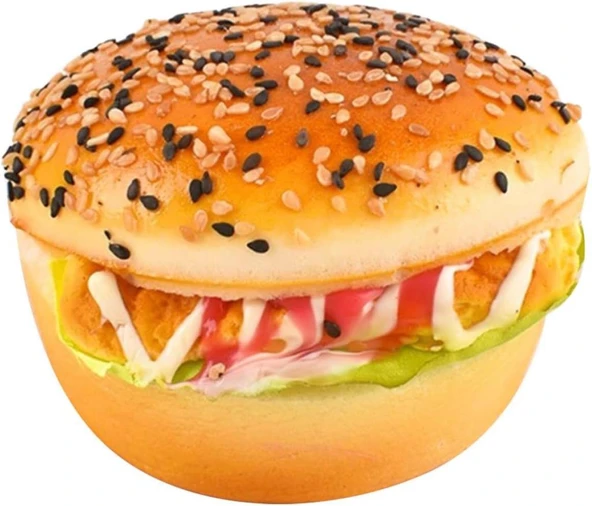 Yapay Burger Tavukburger Yumuşak Dokulu 10cm ürün görseli 1